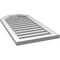 Ekena Millwork Octagonal Top Surface Mount PVC Gable Vent w/ 2"W x 1-1/2"P Brickmould Frame, 18"W x 36"H GVPOT18X3602SF - alternate 2